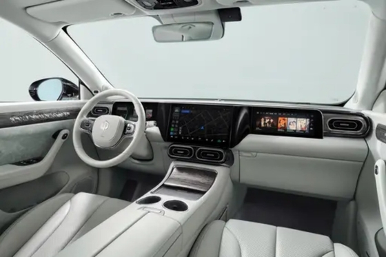 Configuração alta personalizada EV SUV da clarabóia panorâmica dos assentos Leapmotor C11 da longa distância 5