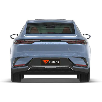 BYD Han EV 4WD Carros Elétricos de Alta Velocidade Glacial Azul Roda Base 2920 Velocidade máxima 185Km/h