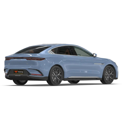 BYD Han EV 4WD Carros Elétricos de Alta Velocidade Glacial Azul Roda Base 2920 Velocidade máxima 185Km/h